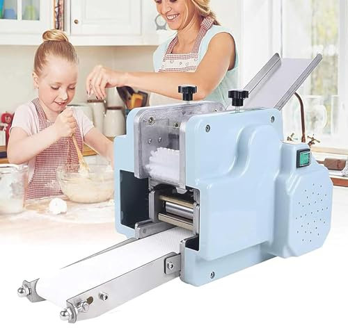 RESKIU Wonton Pi Making Machine,Automatic Dumpling Skin Maker,Gyoza Skin Commercial/Home Dumpling Wrapper Maker,60pcs/min,Macchina Multifunzionale per Ravioli Wonton Wrapper,Dumplingskinmold