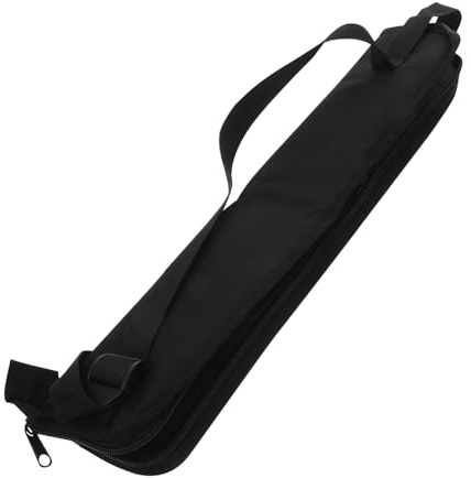 Drumstick Haltertasche aus Oxfordstoff für Schlagzeugstöcke und Schlägel | Schwarz, mit Griffschlaufe, Robust und Leicht, für Bühne und Proben, für Schlagzeuger