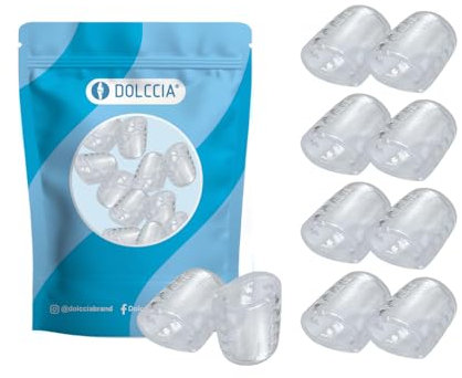 DOLCCIA - Protector de Dedos Dolccia, Almohadillas de Silicona para Callos y Rozaduras, Amortiguación y Prevención de Ampollas, Recortables y Transpirables, Ideal para Deportistas y Uso Diario