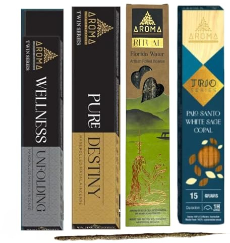 Kit 2 sauge blanche avec 10 Palo Santo - Coquille d'ormeau XXL avec trépied en bois et sélénite - Sahumeriens naturels pour méditer et se détendre - Nettoyage énergétique avec brûleur d'encens naturel