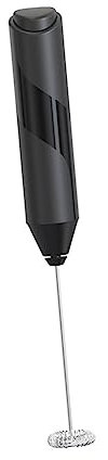 HOLIDYOYO Frusta Elettrica Mano Per Uova Multifunzionale Mixer Portatile Per Dolci e Cucina Batteria Abs Sbattitore Elettrico Per Latte Panna e Impasti Velocità Nero