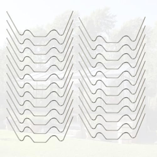 Gewächshausglas klammern (25 Stück) zum Austausch von Gewächshausglas. Die Gewächshausglasklammern vom Typ „W“ sind aus Edelstahl gefertigt und die ideale Wahl für Ihr Gewächshauszubehör