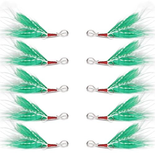 YiQinzcxg 10 cucchiaini da pesca rimovibili, per attrezzi da pesca, accessori per la pesca in acqua salata