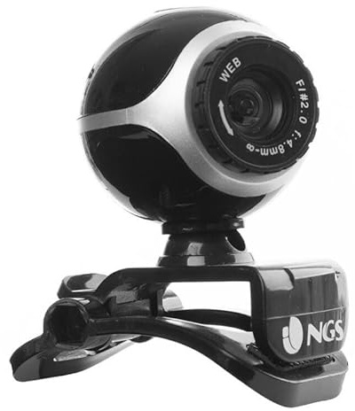 VoltShine Webcam CMOS 300 Kpx USB 2.0 pour Les appels vidéo, la Diffusion en Direct et Les conférences en Ligne.