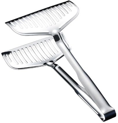 Cooking Tongs | Metal Cooking Tongs Food Tweezers,Non-Slip Grip Spatula Stainless Steel Tweezers Grilling Accessories, BBQ Tools for Bread Steak Fish Outdoor Barbecue