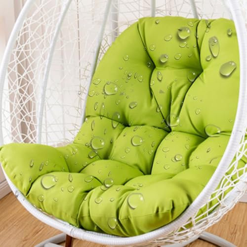 Comodo cuscino impermeabile per sedia a uovo di ricambio per interni ed esterni cesto appeso spesso cuscino per dondolo da giardino patio frutta verde sedia a dondolo cuscino