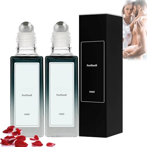 Alpha Pheromonparfüm Herren, Ecdf Alpha Parfüm Herren, Roll-on Parüm Männer, Pheromone Parfum Herrens - Pheromon Parfüm für Dating & Alltag, Erfrischend, Lang Anhaltender Duft (2PC)