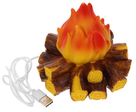 Mipcase Flammenlicht mit Künstlichem Lagerfeuer Led-tischlampe Dekorative Innenleuchte Nachttischlampe für Schlafzimmer Lagerfeuerlampe für Partys und Camping