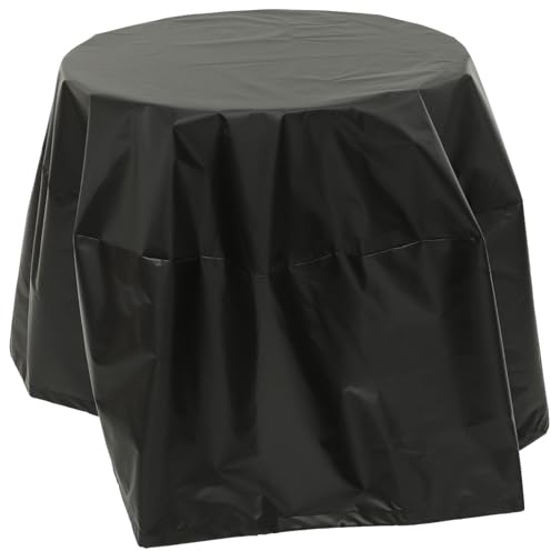 UPKOCH Funda para Parrilla de Jardín Redonda y Resistente al Agua para Exteriores, Cubierta Protectora Ligera y Duradera para Fogatas, Protección contra Rayos UV y Viento