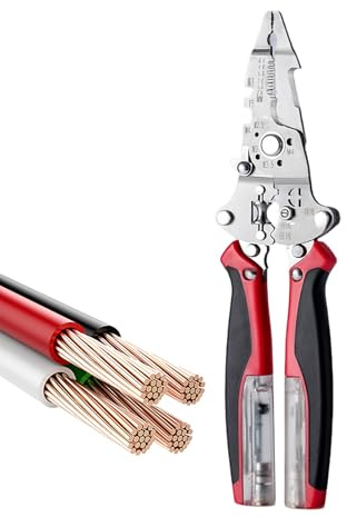 Yanayi Dénudeur De Fils - Coupe-Câble avec Fonction de Mesure de Courant | Ciseaux À Câble Pour Électricien | Pour Les Électriciens La Maintenance Et Les Enthousiastes Du Bricolage Pour Les Connexions