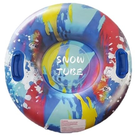 Winter Inflatable Sledge Tubes - Reinforced Snow | Leisure Outdoor Sports | Safety Slide PVC Heavy Duty | for Adults Families Friends Winter Activities Outdoor Use
