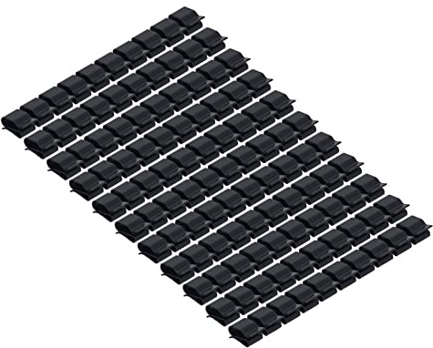 TOPINCN Clamp/Holder per Cavo per Pannello Solare Isolato in Plastica Strumento di Installazione Facile per Cavo Fotovoltaico, Fissaggio per PA66 da 100 Pezzi