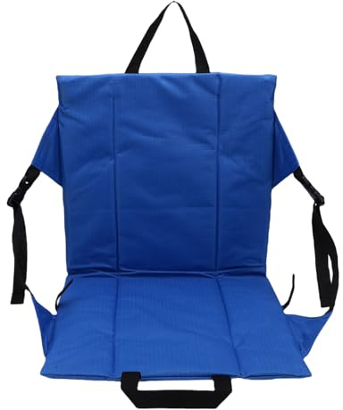 NOENNULL Coussin de Siège de Stade avec Support Dorsal, Pliable, rembourré, Portable, Pliable, Coussin de Stade, Chaise de Gradin avec Poignée de Transport, Sangle Réglable pour Le Camping, la Plage,