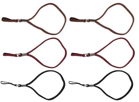 HIAKDOFT Lot de 6 Dragonnes pour Bâton de Marche en Nylon et Métal, Accessoires Portables Antidérapants pour Cannes et Bâtons de Randonnée, Support Mobilité et Voyage Extérieur