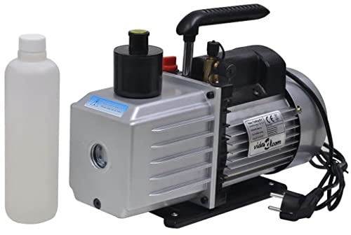 Pompa a vuoto con distributore a 2 vie, kit per condizionatori d'aria, corpo in alluminio, capacità olio da 330 ml, tubo da 152 cm, compatibile con R134a R22 R12 R502, ideale per raffreddamento e