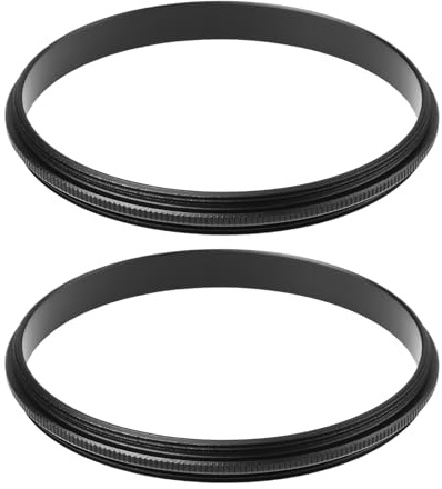 YINETTECH 2pcs Makro Umkehrring 62 mm auf 62 mm Männlich zu Männlich aus Aluminiumlegierung für Makrofotografie