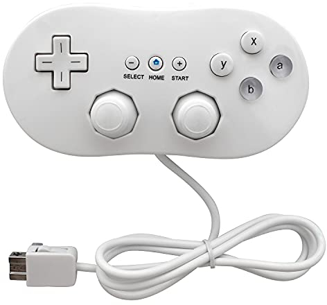 OSTENT Controllore Classico Cablato Gamepad Joystick per Console Nintendo Wii Remote Videogioco Colore Bianco