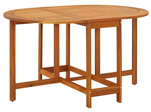 vidaXL Gartenmöbel Klapptisch Gartentisch Esstisch klappbar Oval Akazienholz