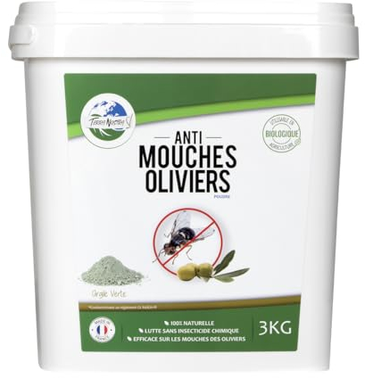 TERRA NOSTRA Nostra Argilla Verde Protezione Contro la Mosca degli olivi Secchio 3 kg Utilizzabile in Agricoltura Biologica