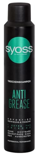 6er Pack - Syoss Trockenshampoo - Anti Fett(Anti Grease) - Erfrischt die Haare ohne zu waschen - 200ml