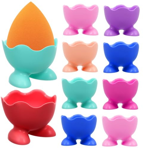 Yardwe 10piezas Huevera De Silicona Huevera Utensilio Ligero para Cocina Textura Color Al Azar