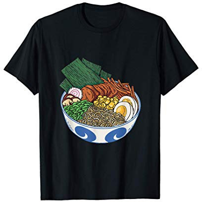 Bol de fruits de mer Nouilles ramen Foodie Asian-Food T-Shirt