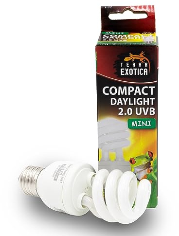 Compact Mini 2.0 UVB 13 Watt Vollspektrum-Tageslichtlampe Daylight | Kompakte 13-Watt-Tageslichtlampe mit 2.0 UVB – ideal für kleinere Terrarien und Reptilien mit geringem UVB-Bedarf.
