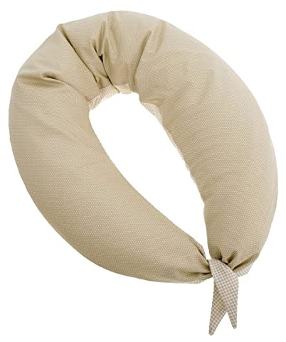Cambrass - Nursing Pillow Moon 80x185x16 Cm Vichy10 Beige