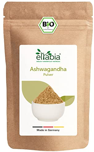 Bio Ashwagandha Pulver 200g | Indischer Ginseng in Rohkost-Qualität und Vegan | Gemahlene Schlafbeere 100% ohne Zusatzstoffe