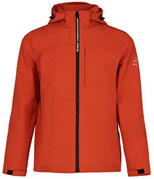 ECOALF - Cazadora Hombre Kalimalf, de Poliéster Reciclado, con Capucha, Cómoda y Ligera, Impermeable, Cazadora 3 en 1, Chaqueta Hombre, Talla XL, Color Naranja Brillante