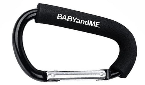 Strong Pram Hooks, Stroller Carabiner Clips, Shopping Bag Carriers. Universal Fit. (Supersize Pram Hook - Single)