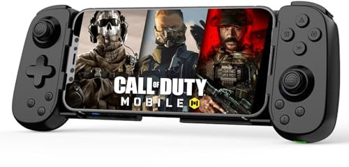 Controller wireless per iPhone/Android, MFi Bluetooth Mobile Game Gamepad per iOS/Switch Remote/Lite/PC/PS/Cloud Gaming Joystick estensibile per iPhone 15 14 13/Plus/Pro/Max, Direct Play (nero)