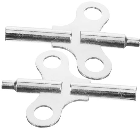 DOITOOL 2stücke Uhrenaufzugsschlüssel Uhrenaufzugsschlüssel Werkzeug Aus Stahl Für Wanduhren Und Wecker Uhrenreparatur Zubehör