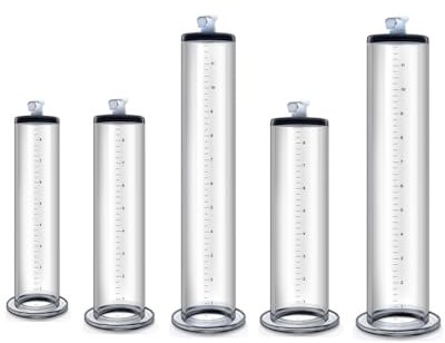 NAIXBTY Zubehör für Penispumpen SM Transparentes Rundrohr mit Skala,Potenzsteigerung Penisverlängerung Erektion Impotenzhilfe Penisvergrößerung Vakuumpumpe Sex-Spielzeug für Männer (C : 22.9 * 5.7cm)