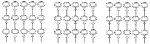 KEALBAUS Christmas Bottle Openers 45 Pieces DIY Craft Beer Bottle Opener White Bottle Opener for Wood Turning Project, And