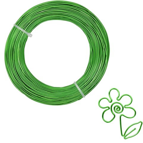 Bailinks Aluminium Craft Wire, 50m x 1mm (18 Gauge), Green, Perfect for Jewellery Making, Modelling, Crafting, DIY Projects