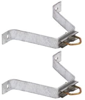 HDSAT Paire d'étriers Fixation Murale Patte en M Déport 200mm Mât Antenne TV TNT Sat