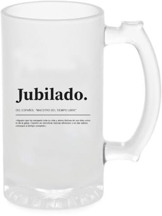 Jarra Cerveza Definiciones Originales | Regalo Original (Jubilado)