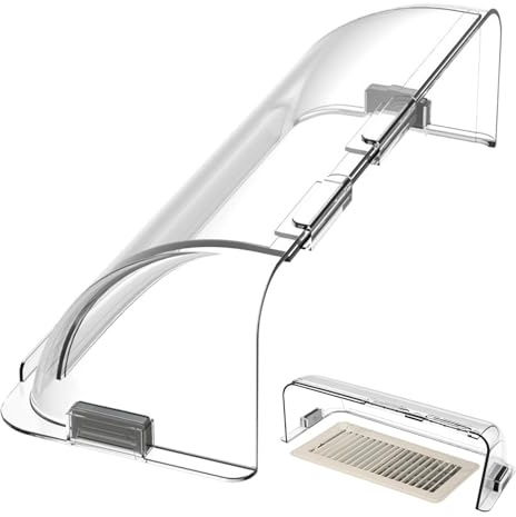 Ceiling Vent Deflector - Adjustable Heat Air Deflector, Magnetic Heat Vent Diverter for Floor Wall Vents | Airflow Redirector for Home Commercial Use, Adjustable Heater Vent Deflector for Improving
