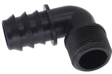Water Butt Connector Kit, Water Butt Connector Adapter Tank Fitting, Straight 90 Outlet Pipe Overflow Hosetail Elbow, Join Two Water Tanks Black Elbow Hosetail Tool, For Rain Barrel, Water Storage Tan