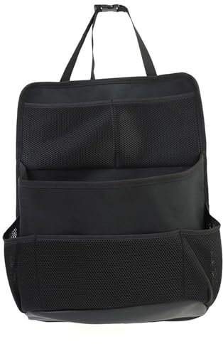 Bomefoi Rangement du sac arrière du siège automatique, Organisateur de stockage de siège arrière | Boîte de tissus de l'organisateur de voitures pour le dossier - Stockage automobile réglable lavable