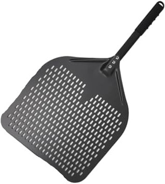 Spatule à Pizza Pelle à Pizza perforée, grande pelle à Pizza, manche en métal for tourner le four, outils de cuisine, accessoires de cuisson antiadhésifs, 15 ou 16 pouces Pour Four(15inch 68cm)