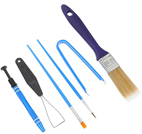 Operitacx Kit de Limpieza de Teclado Removedor de Teclas Cepillo para Teclado Doméstico Selector de Chips IC Bolígrafo Lubricante Herramienta para Quitar Teclas Kit de Limpieza para Disposit