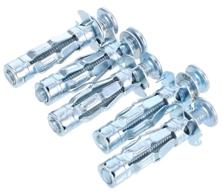 Holibanna 5 Viti Di Ancoraggio Per Pareti Cave Tasselli Di Ancoraggio Tasselli Di Ancoraggio Per Ancoraggi A Tasselli Per Pareti Per Impieghi Gravosi Tasselli Per Cartongesso