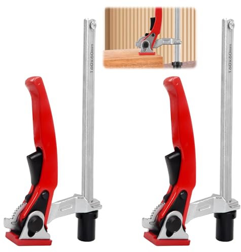 2 Pièces Élément de Serrage à Levier ø20 pour Tables Multifonctions, Serrage Rapide, Plage de Serrage 160x60mm