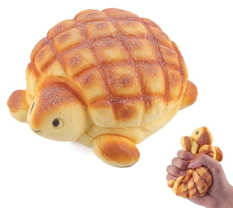 Anboor Långsam stigande squishy leksaker för barn sköldpadda bröd mat squishy skum djur stress squishes söt gigantisk klämleksak