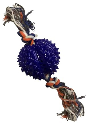 AMISENK Palla da masticare per cani Durian con design creativo annodato per la cura e l'alimentazione lenta per l'intrattenimento lento Feeders Ball