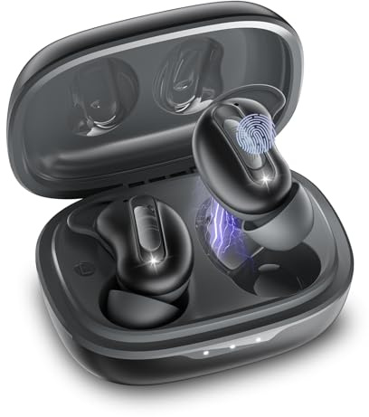 aggoo Bluetooth Kopfhörer, Schlafkopfhörer, Kopfhörer Kabellos Bluetooth 5.4 mit 4 Mikrofone ANC+ENC 48H Écouteur, Hi-Fi Klang, Touch Control, IPX7 Étanche Oreillette, komfortabel für Seitenschläfer