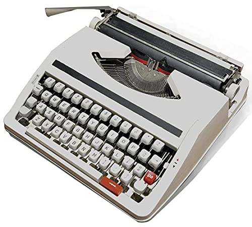 Vintage Manuell skrivmaskin Retro Tinplate med svart röd band bärbar skrivmaskin för bokstäver noterar kreativ utarbetande skrivbordsdekor ingen kraft som behövs