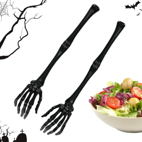 Salladstång i form av en Skeletthand Halkfri Halkfri Tvättbar Halloweentema